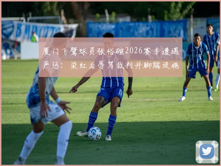 厦门飞鹭球员张裕碹2026赛季遭遇严惩:染红后辱骂裁判并脚踹设施,被禁赛7个月带来哪些警示?